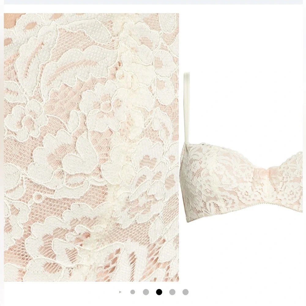 b.tempt’d by Warcoal ivory balconette bra